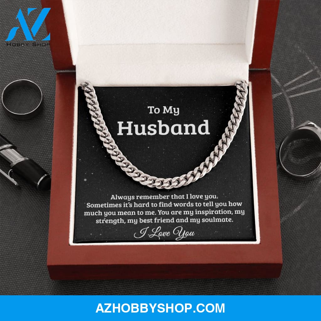 Cuban Link Chain for Husband, soulmate