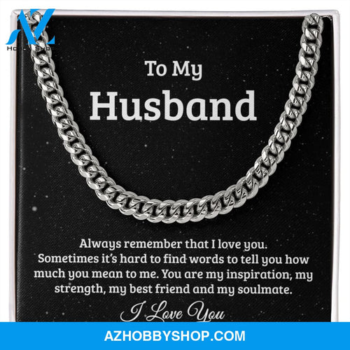 Cuban Link Chain for Husband, soulmate