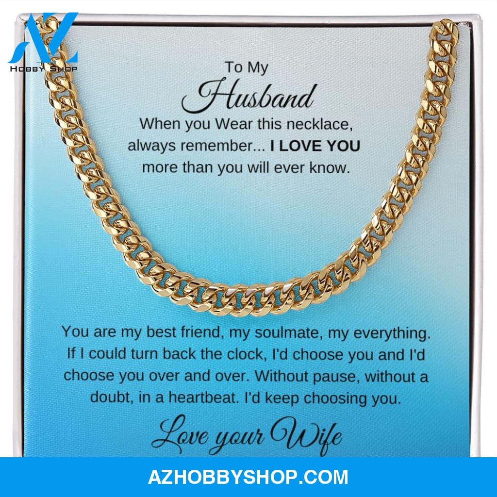 Cuban Link Chain - To My Husband
