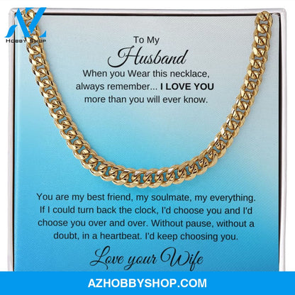 Cuban Link Chain - To My Husband