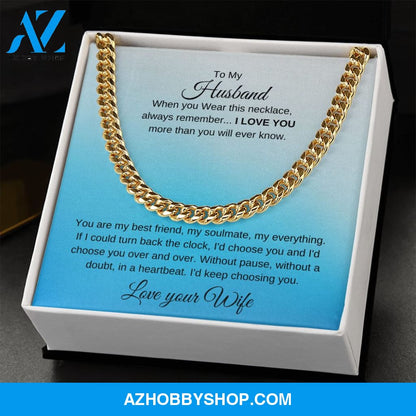 Cuban Link Chain - To My Husband