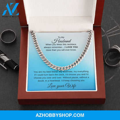 Cuban Link Chain - To My Husband