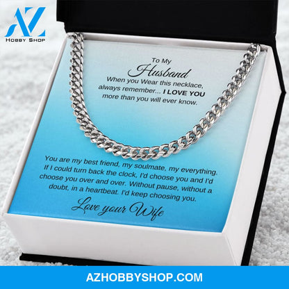 Cuban Link Chain - To My Husband