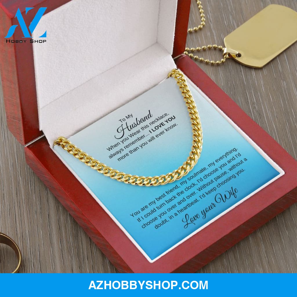 Cuban Link Chain - To My Husband