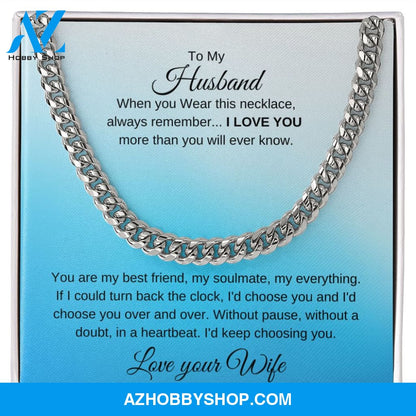 Cuban Link Chain - To My Husband