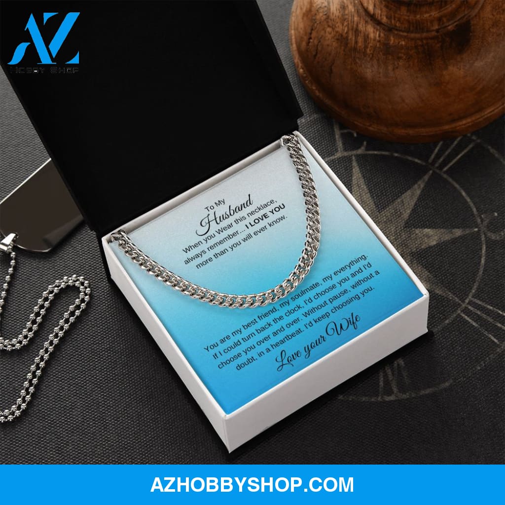 Cuban Link Chain - To My Husband