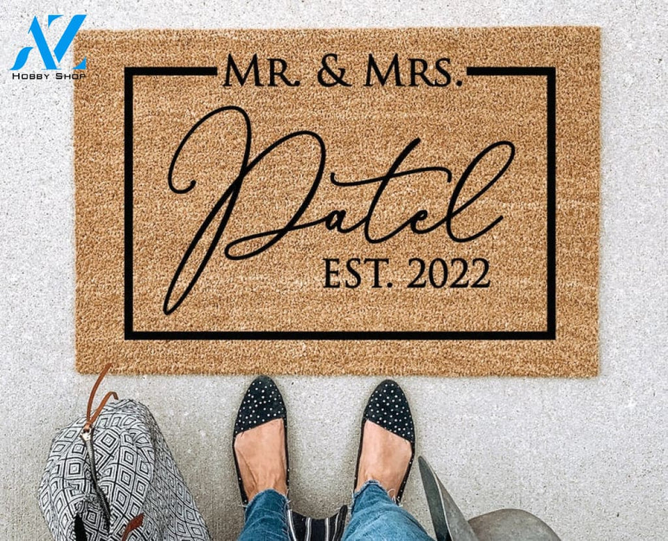 Custom Door Mat Personalized Doormat Door Mat Doormat Door Mat Personalized Rug Customized Doormat Newlywed Gift