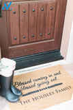 Custom Door Mat Personalized Doormat Door Mat Doormat Door Mat Personalized Scripture Blessed Coming In and Going
