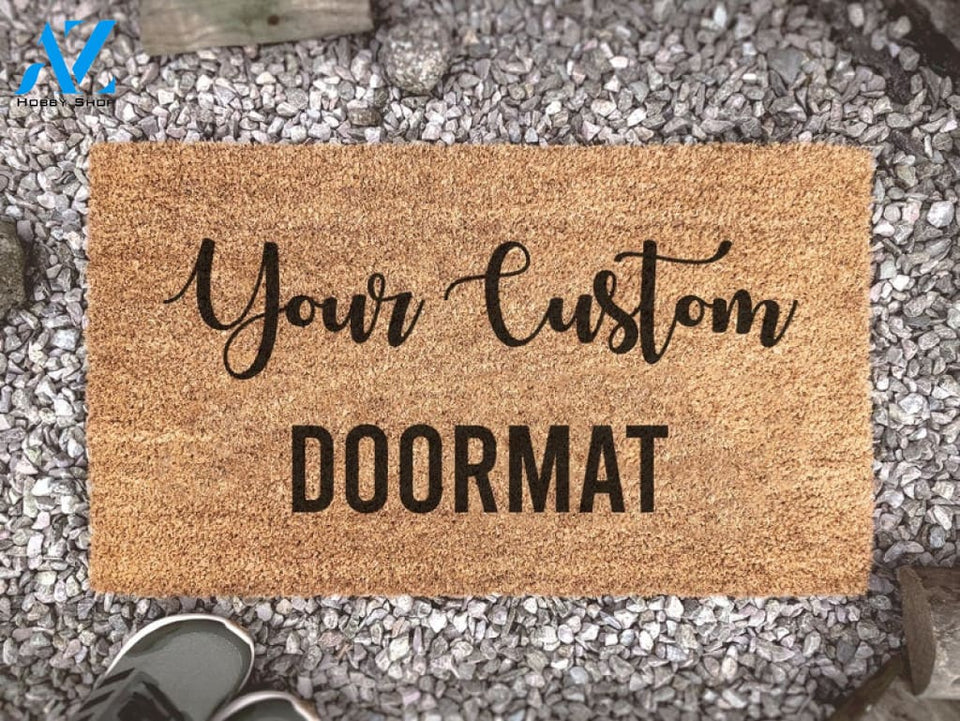 Custom Doormat - Custom Door Mat Design - Business Logo - Personalized Doormat - Customized Welcome Doormat - Realtor
