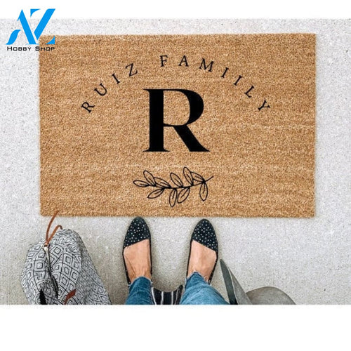 Custom Doormat door mat Wedding gift Housewarming gift newlywed gift new home gift closing gift custom doormat