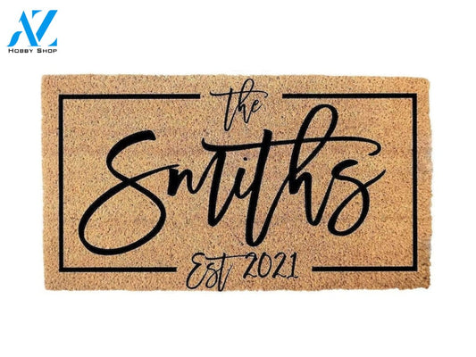 Custom Doormat - Housewarming Gift - Wedding Gift - Personalized Doormat - Closing Gift - Welcome Doormat - Monogram Rug