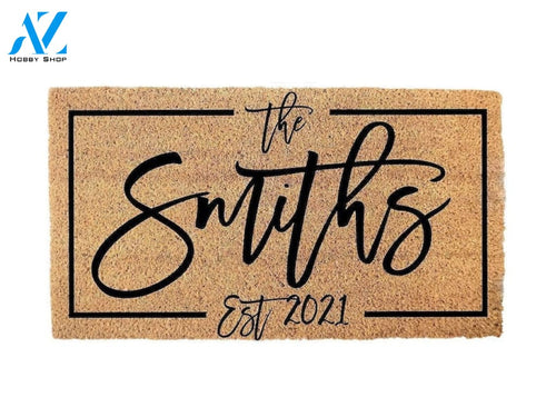 Custom Doormat - Housewarming Gift - Wedding Gift - Personalized Doormat - Closing Gift - Welcome Doormat - Monogram Rug