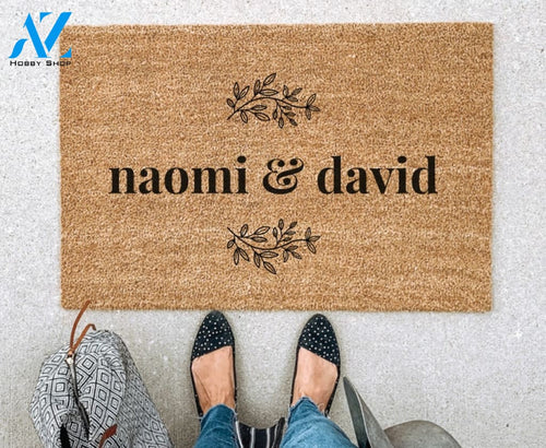 Custom Doormat Welcome Mat Housewarming Gift Wedding Gift Gift for couples Anniversary Gift Personalized Doormat