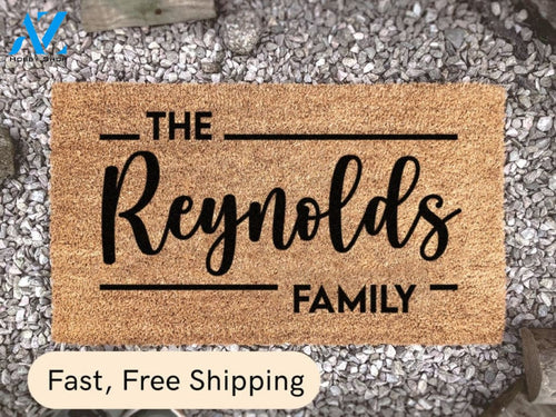 Custom Family Door Mat - Personalized Doormat - Entrance Door Mat - Family Wedding Gift - Last Name Doormat -