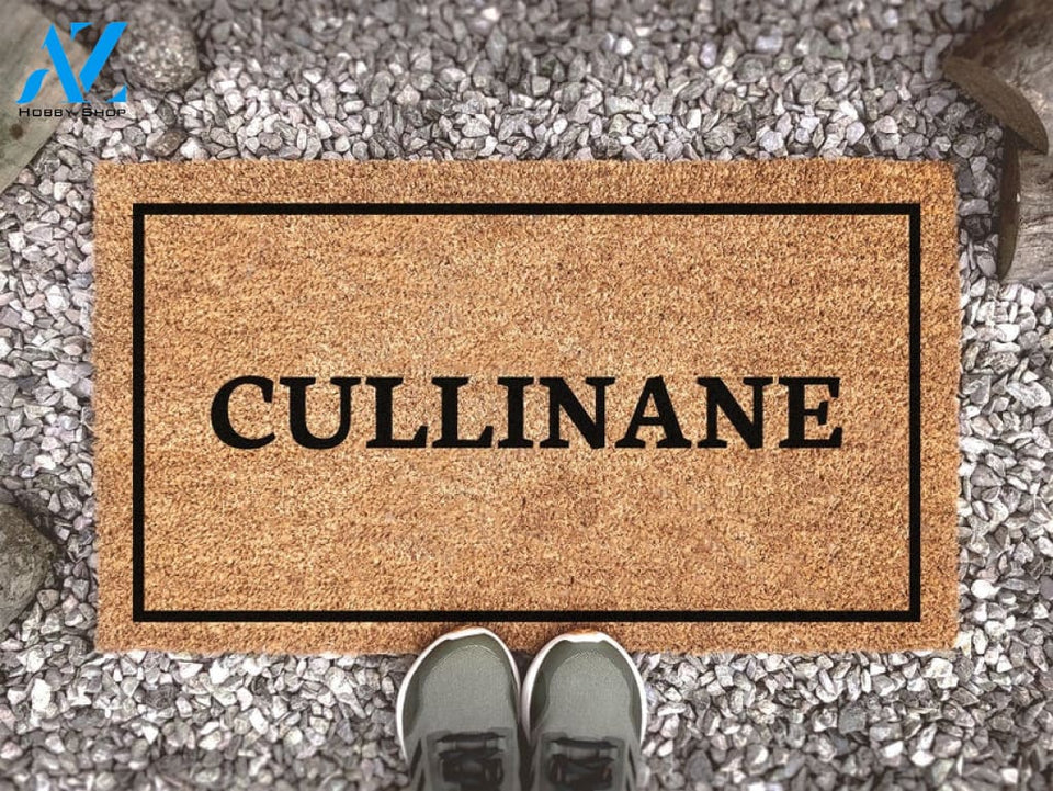 Custom Family Name Doormat Personalized Home Door Mat - Customized Outdoor Rug - New Home Gift - Realtor Gift -