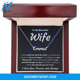 Custom name best anniversary gifts for her badass women gifts love necklaces for women gift for wife birthday presents for the wife