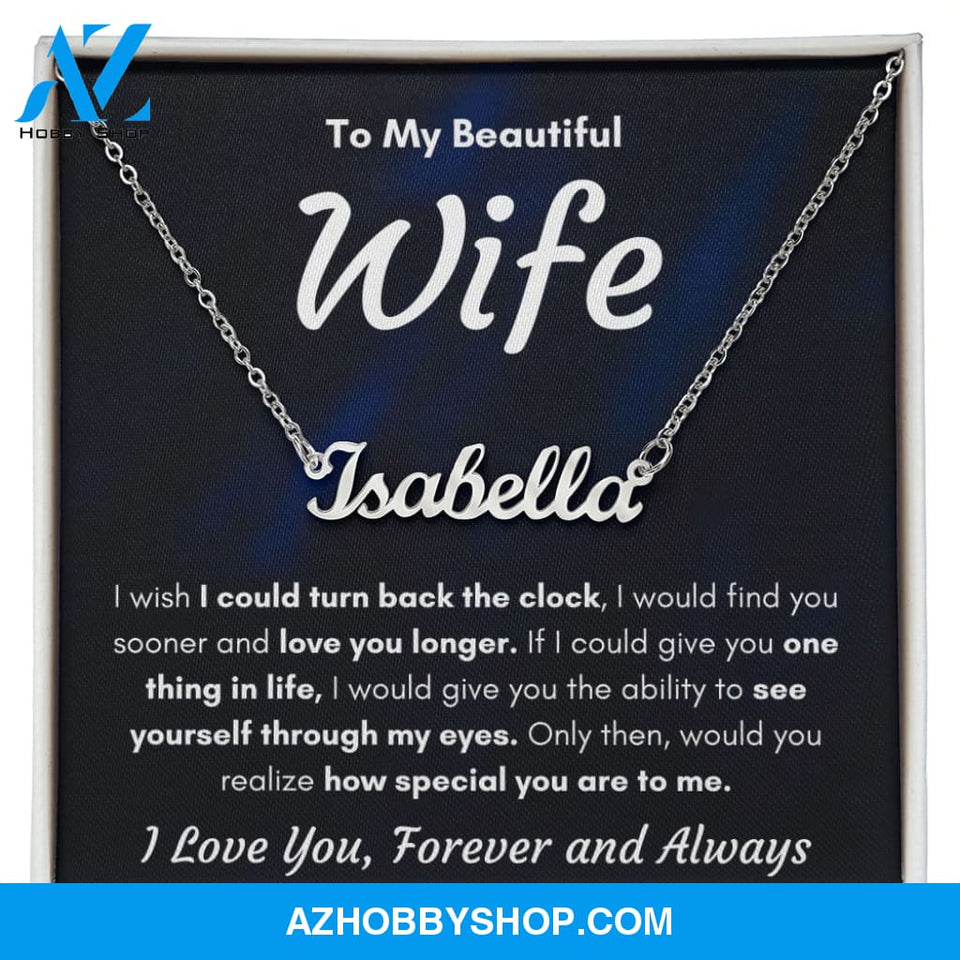 Custom name best anniversary gifts for her badass women gifts love necklaces for women gift for wife birthday presents for the wife