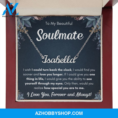 Custom name gift for girlfriend birthday personalized gifts for wife anniversary gift for her soulmate necklace for women present