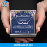 Custom name granddaughter gifts from grandma granddaughter necklace gifts for granddaughter grandmother granddaughter necklace from grandpa