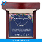 Custom name granddaughter gifts from grandma granddaughter necklace gifts for granddaughter grandmother granddaughter necklace from grandpa