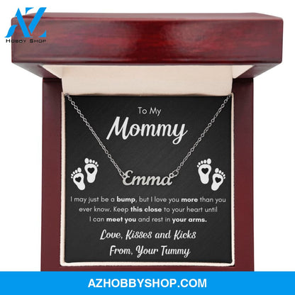 Custom Name Necklace gender reveal gift mommy baby gift set cool gifts for new moms necklace for pregnant women mom to be gifts for new mom