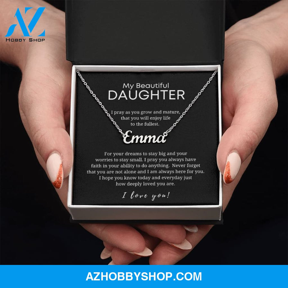 Custom Name Necklace-Gift for Daughter