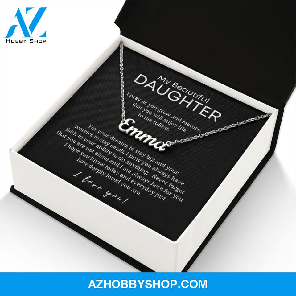 Custom Name Necklace-Gift for Daughter