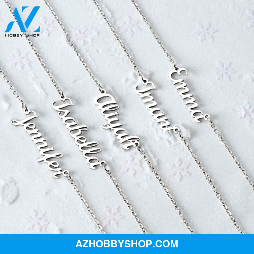 Custom Name Necklace -Gift for Granddaughter