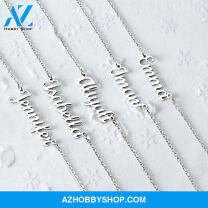 Custom Name Necklace -Gift for Granddaughter