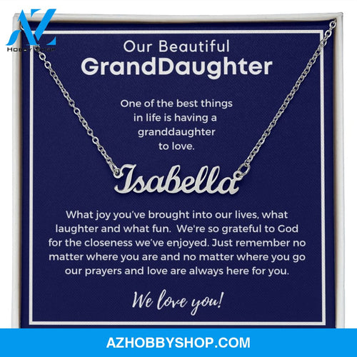 Custom Name Necklace -Gift for Granddaughter