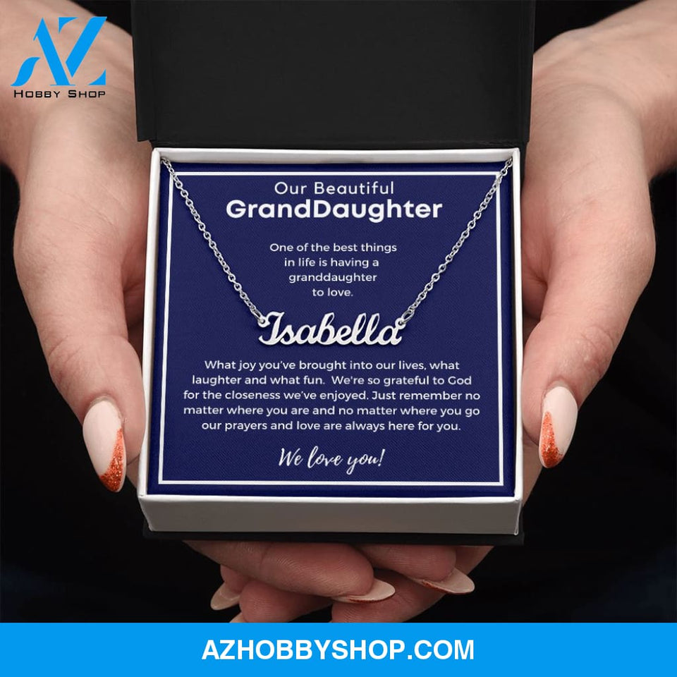 Custom Name Necklace -Gift for Granddaughter