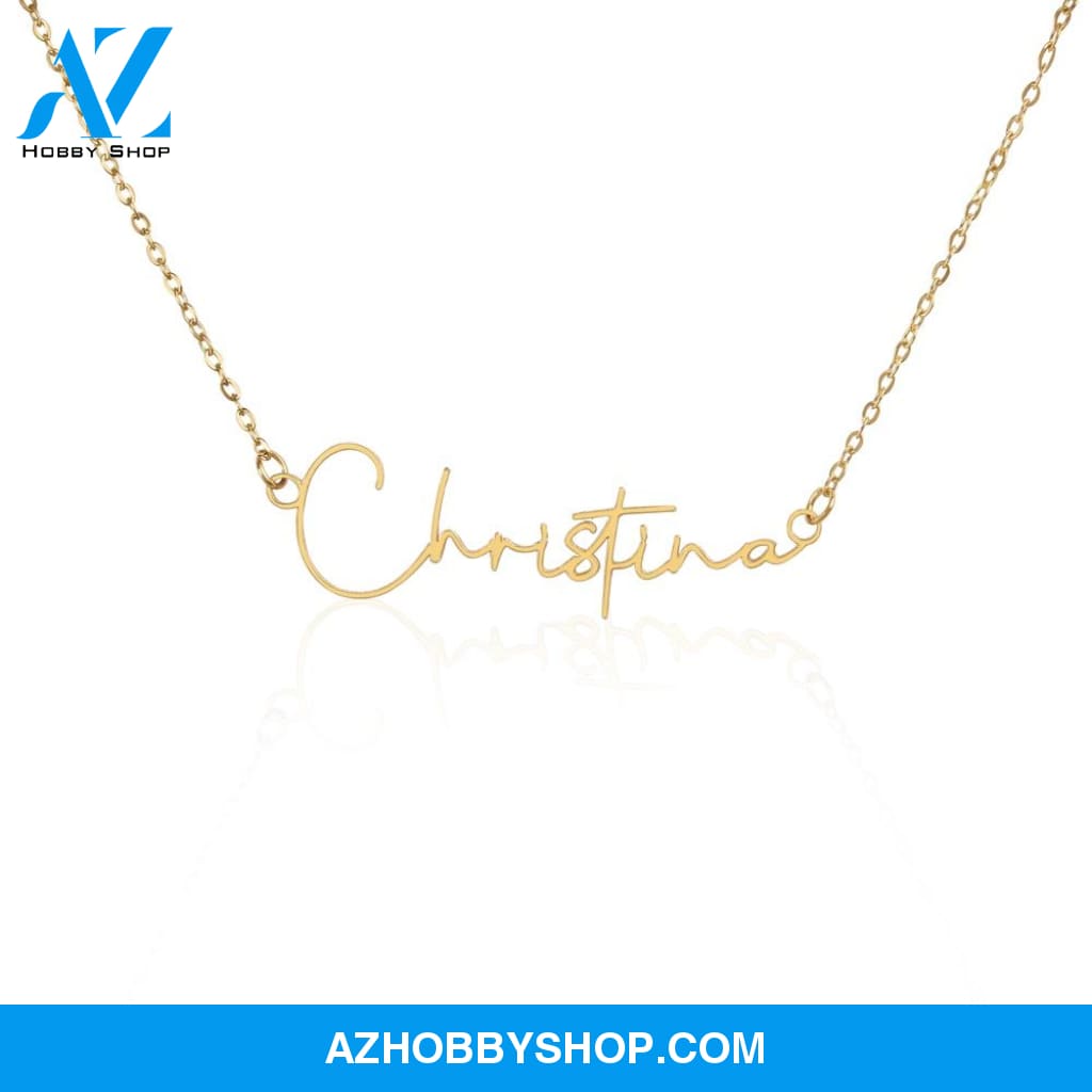 Custom Name Necklace Gold Or Silver