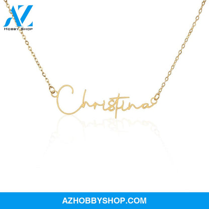 Custom Name Necklace Gold Or Silver