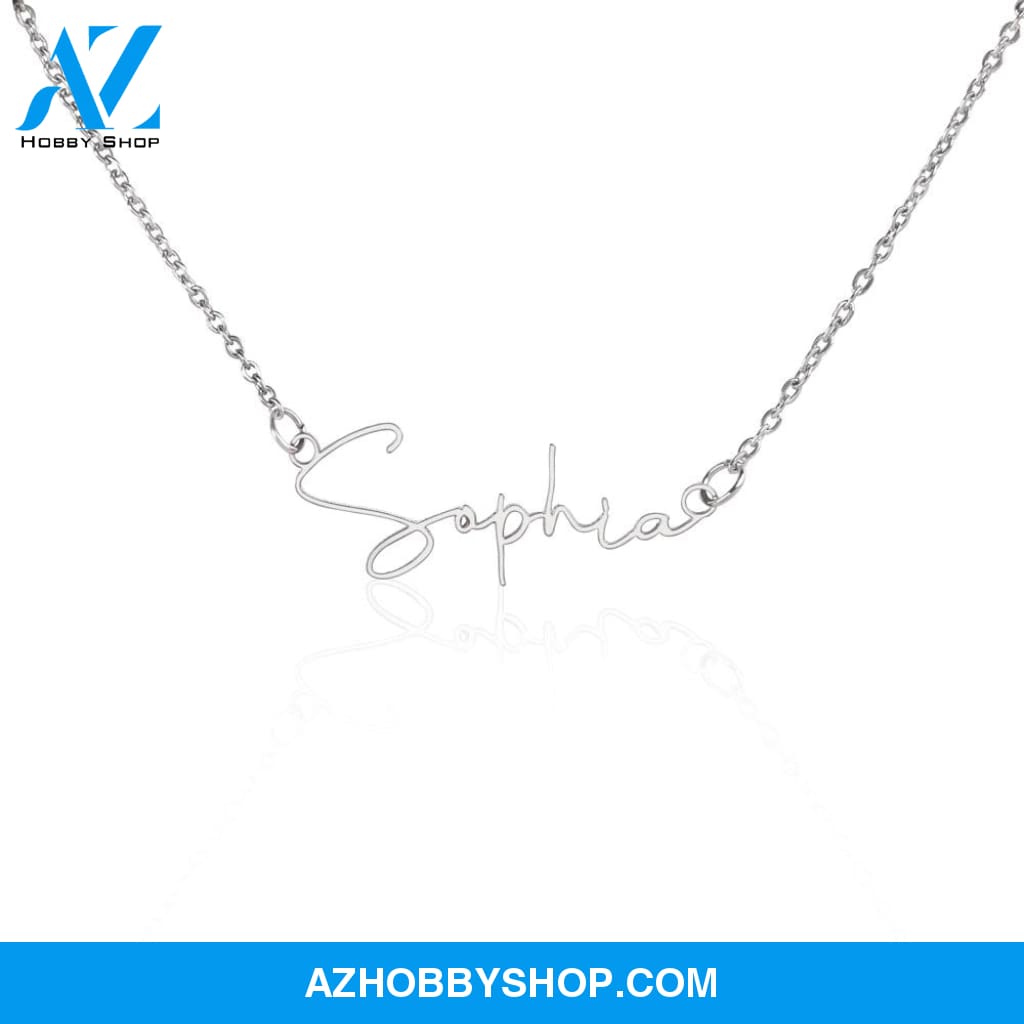 Custom Name Necklace Gold Or Silver