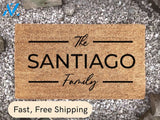 Customized Family Door Mat - Door Mat Personalised - Family Surname Rug - Custom Doormat - Family Home Decor - Closing