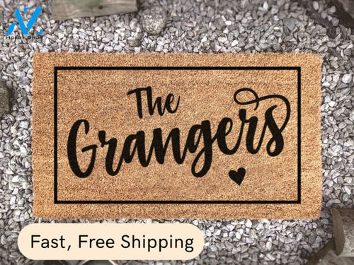 Customized Family Name Doormat - Personalized Entrance Rug - New Home Decor - Housewarming Gift - Last Name Doormat -