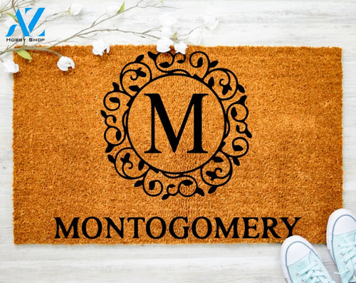 Customized Welcome Cute Doormat Flocked Coir Doormat Family Doormat Porch Decor Housewarming Doormat