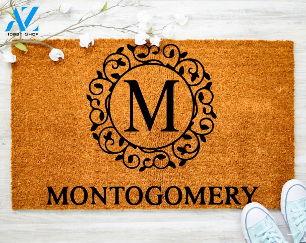 Customized Welcome Cute Doormat Flocked Coir Doormat Family Doormat Porch Decor Housewarming Doormat