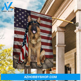 Cute German shepherd drawing, Beautiful US flag - Jesus Flag