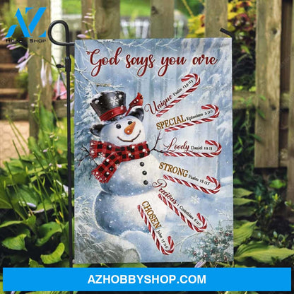 Cute snowman, Candy cane drawing, Snow forest, Red cardinal, God says you are - Jesus Flag