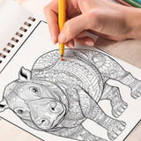 Amazing Animal Spiral Bound Coloring Book: Immerse Yourself in 30 Captivating Coloring Pages, Unveiling the Beauty and Charm of Animals in a Natural Realm