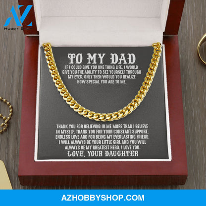 Dad - Always Strong - Cuban Link Chain