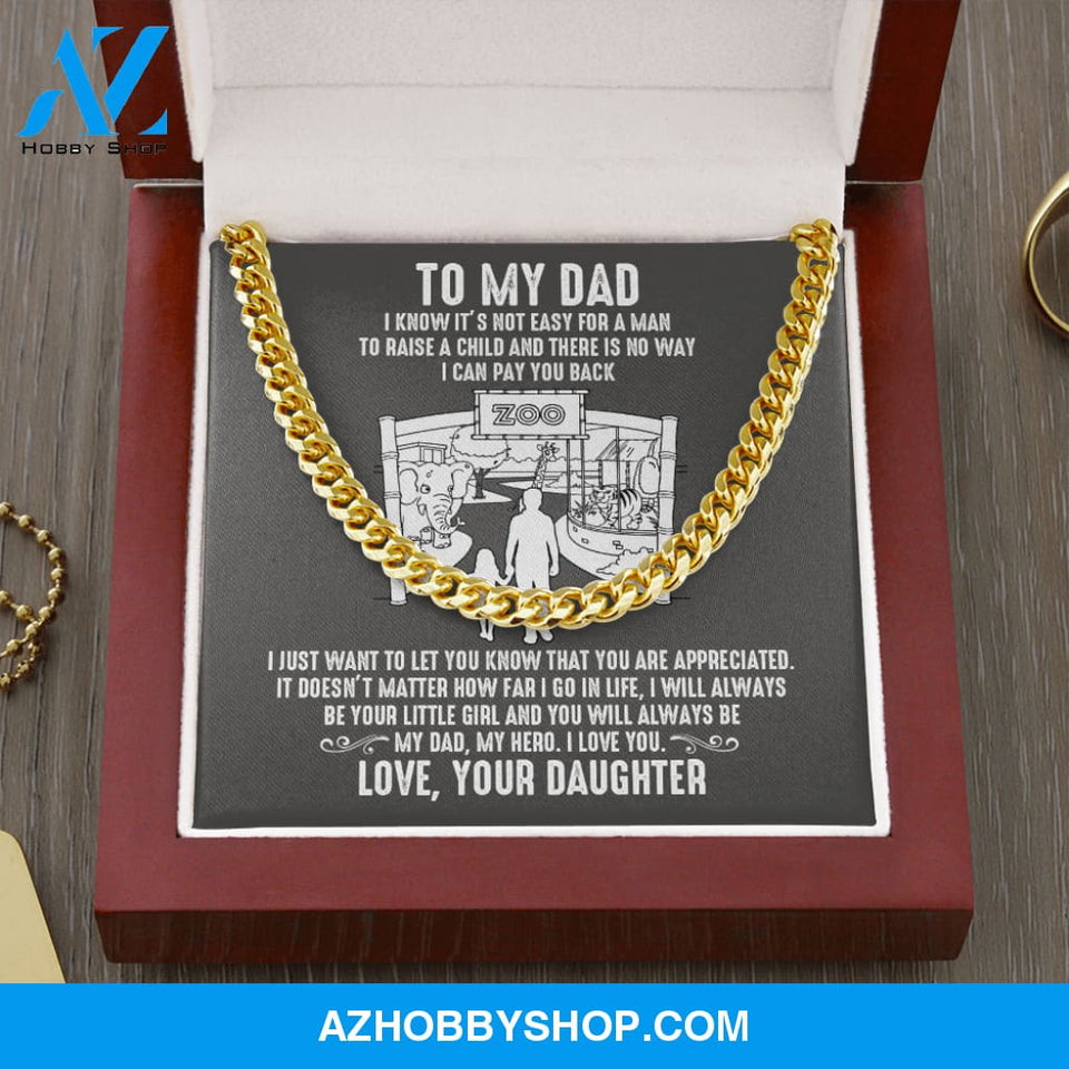 Dad - Care For Me - Cuban Link Chain