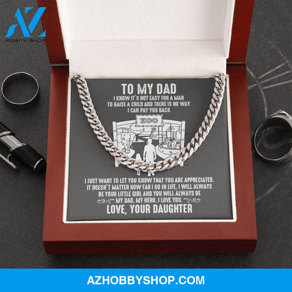 Dad - Care For Me - Cuban Link Chain