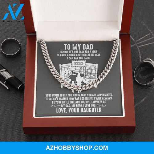 Dad - Care For Me - Cuban Link Chain