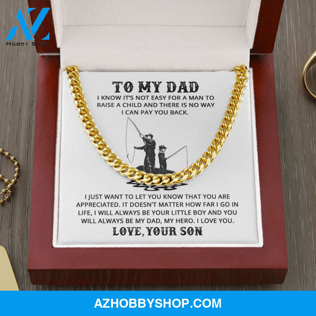 Dad - Life Teacher - Cuban Link Chain
