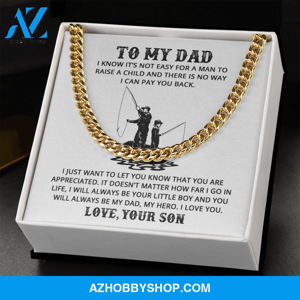 Dad - Life Teacher - Cuban Link Chain