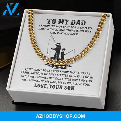 Dad - Life Teacher - Cuban Link Chain