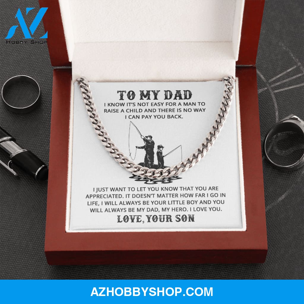 Dad - Life Teacher - Cuban Link Chain