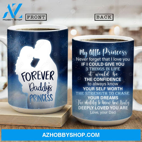 Dad to daughter, The beautiful night sky, Forever Daddy's princess, Never forget that I love you - Family AOP Mug